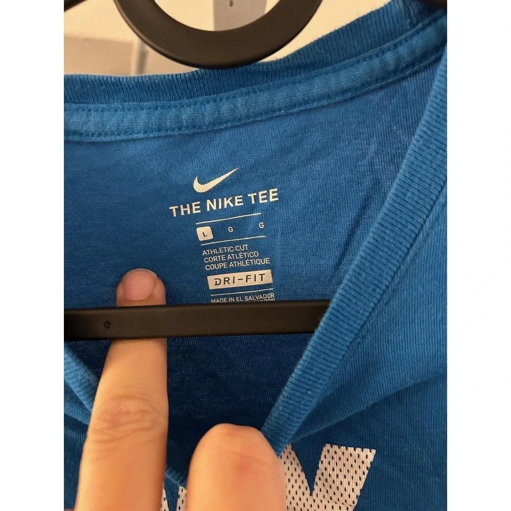 Nike T-Shirt Boys Large Blue‎ Excellent My Rules Dri-Fit Graphic Athletic Tee
